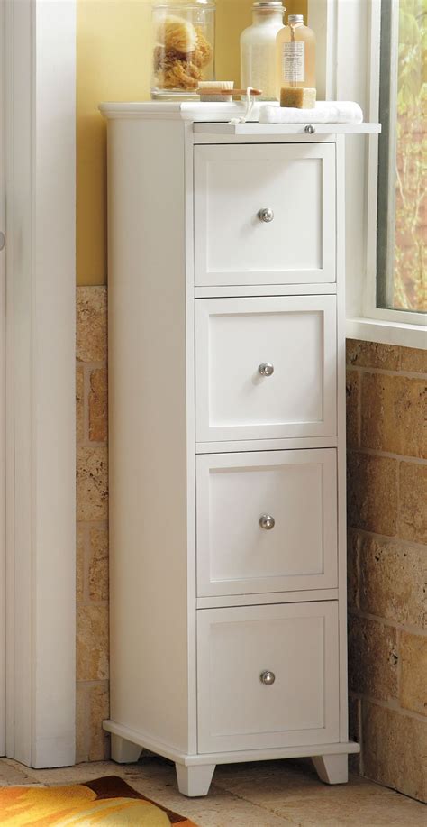 tall narrow cabinet with drawers